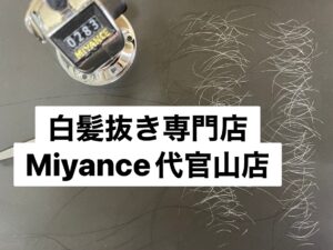 白髪抜きミヤンセ代官山店白髪抜き60分コース283本 （東京都渋谷区代々木在住）