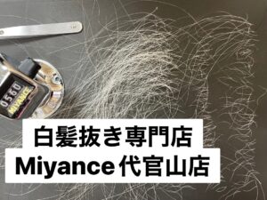 白髪抜きミヤンセ代官山店白髪抜き60分コース560本（東京都世田谷区経堂在住）