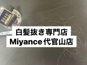 白髪抜きミヤンセ代官山店白髪抜き20分コース40本（東京都練馬区光が丘在住）