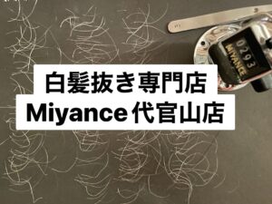 白髪抜きミヤンセ代官山店白髪抜き50分コース293本（神奈川県横浜市在住）