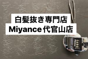 白髪抜きミヤンセ代官山店白髪抜き70分コース480本（東京都世田谷区等々力在住）二子玉川