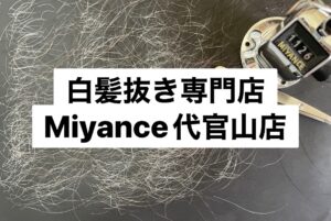 白髪抜きミヤンセ代官山店白髪抜き120分コース1126本（東京都港区元麻布在住）